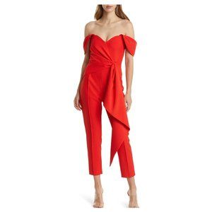 NWT Lavish Alice Off the Shoulder Tailored Jumpsuit Size 10